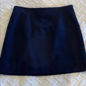 JCREW Wool Mini Skirt, Navy